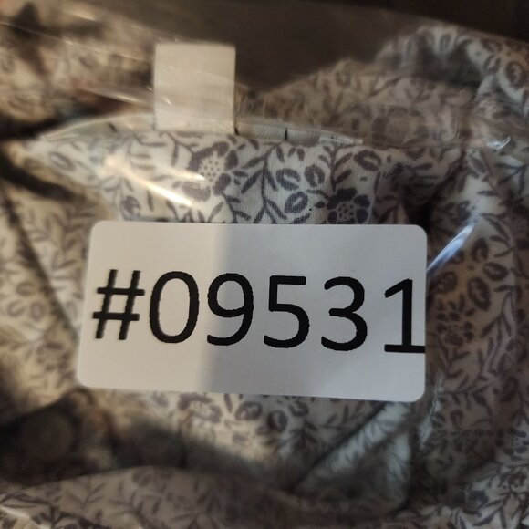 Uniqlo Shirt Womens Small Gray Floral Print Long Sleeve Button Up - Picture 9 of 9